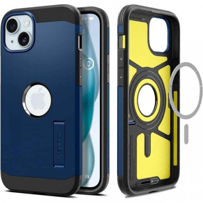 Spigen Husa Tough Armor MagSafe iPhone 15 Black Spigen Husa Tough Armor MagSafe iPhone 15 Black