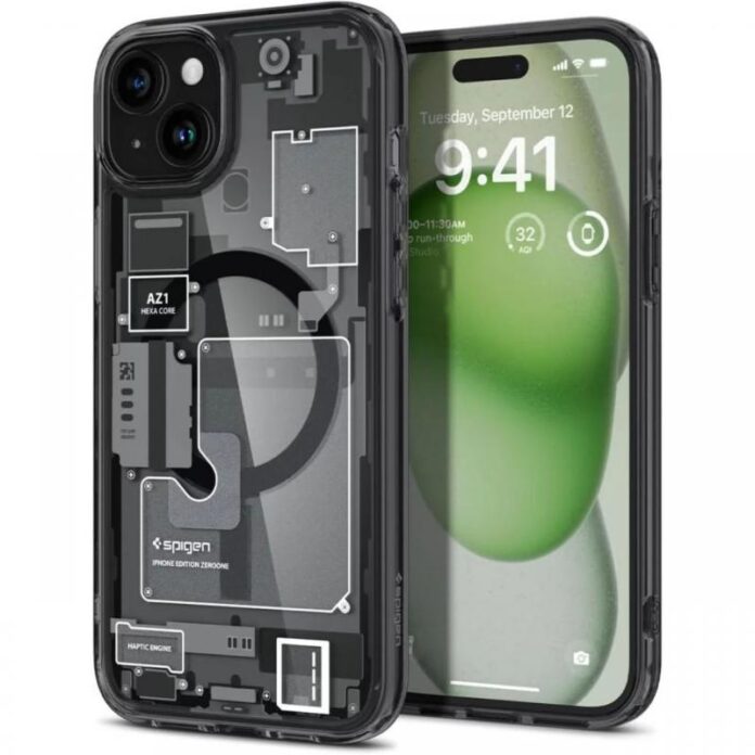 Spigen Husa Ultra Hybrid MagSafe iPhone 15 Zero One Spigen Husa Ultra Hybrid MagSafe iPhone 15 Zero One