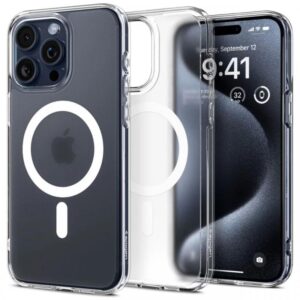 Spigen Husa Ultra Hybrid MagSafe iPhone 15 Pro Max Frost Clear Spigen Husa Ultra Hybrid MagSafe iPhone 15 Pro Max Frost Clear