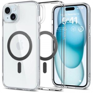 Spigen Husa Ultra Hybrid MagSafe iPhone 15 Plus Carbon Fiber Spigen Husa Ultra Hybrid MagSafe iPhone 15 Plus Carbon Fiber