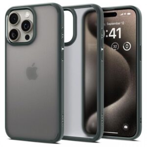 Spigen Husa Ultra Hybrid iPhone 15 Pro Max Frost Black Spigen Husa Ultra Hybrid iPhone 15 Pro Max Frost Black