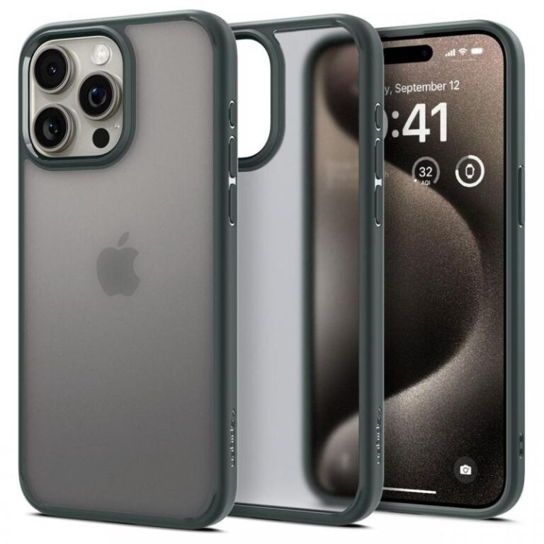 Spigen Husa Ultra Hybrid iPhone 15 Pro Max Frost Black