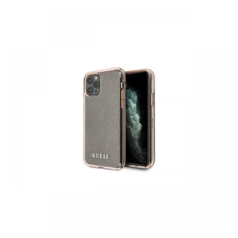 Husa iPhone 11 Pro Max Guess Glitter Roz Husa iPhone 11 Pro Max Guess Glitter Roz