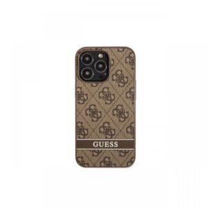Husa iPhone 13 Pro Guess PU 4G Stripe Maro Husa iPhone 13 Pro Guess PU 4G Stripe Maro