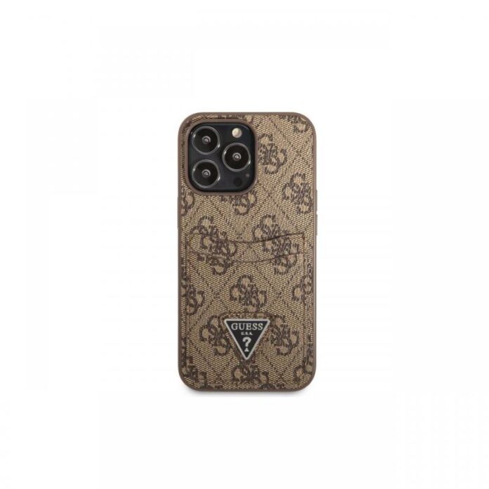 Husa iPhone 13 Pro Guess 4G Saffiano Double Card Negru Husa iPhone 13 Pro Guess 4G Saffiano Double Card Negru