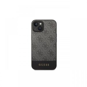 Husa iPhone 14 Plus Guess 4G Stripe Metal Logo Grey Husa iPhone 14 Plus Guess 4G Stripe Metal Logo Grey