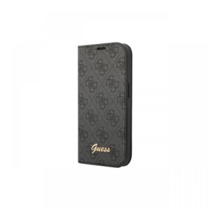 Husa Book iPhone 14 Pro Guess 4G Metal Camera Outline, Negru Husa Book iPhone 14 Pro Guess 4G Metal Camera Outline, Negru
