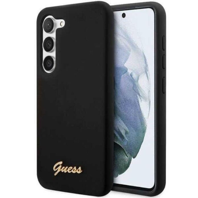 Guess Husa Liquid Silicone Metal Logo Samsung Galaxy S23 Plus Negru Guess Husa Liquid Silicone Metal Logo Samsung Galaxy S23 Plus Negru