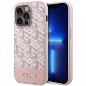 Guess Husa GCube Stripes MagSafe iPhone 14 Pro Negru Guess Husa GCube Stripes MagSafe iPhone 14 Pro Negru