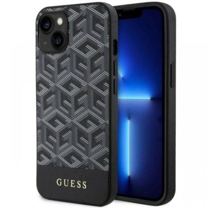 Guess Husa GCube Stripes MagSafe iPhone 14 Roz