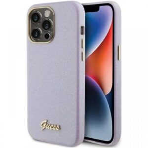 Guess Husa Glitter Full Wrapped iPhone 15 Pro Lilac Guess Husa Glitter Full Wrapped iPhone 15 Pro Lilac