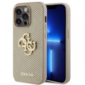 Guess Husa Perforated 4G Glitter Metal Logo iPhone 15 Pro Negru Guess Husa Perforated 4G Glitter Metal Logo iPhone 15 Pro Negru