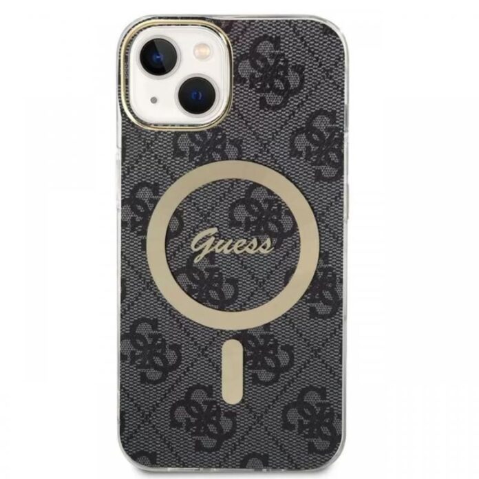 Guess Husa 4G MagSafe iPhone 15 Maro