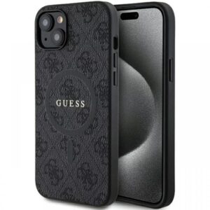 Guess Husa PU Leather 4G Colored Ring MagSafe iPhone 14 Maro Guess Husa PU Leather 4G Colored Ring MagSafe iPhone 14 Maro