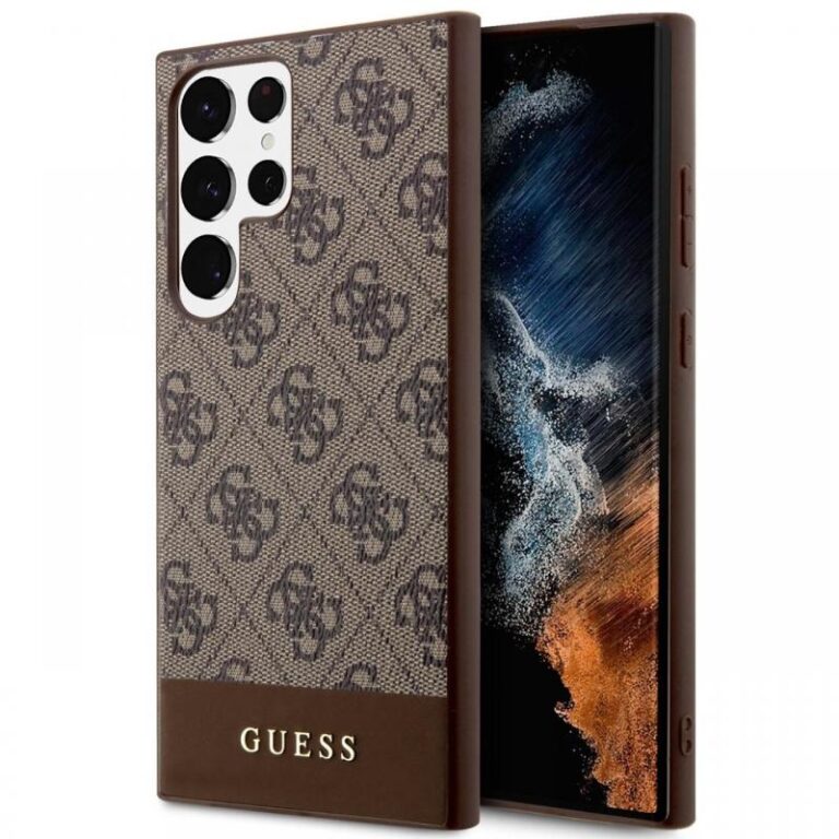 Guess Husa 4G Stripe Logo Samsung Galaxy S24 Ultra Gri