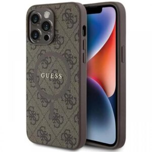 Guess Husa PU Leather 4G Colored Ring MagSafe iPhone 14 Pro Max Negru Guess Husa PU Leather 4G Colored Ring MagSafe iPhone 14 Pro Max Negru