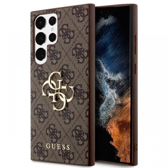 Guess Husa PU 4G Metal Logo Samsung Galaxy S24 Ultra Roz Guess Husa PU 4G Metal Logo Samsung Galaxy S24 Ultra Roz