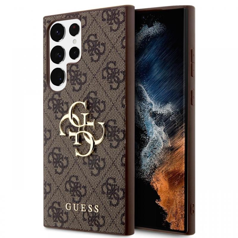 Guess Husa PU 4G Metal Logo Samsung Galaxy S24 Ultra Roz Guess Husa PU 4G Metal Logo Samsung Galaxy S24 Ultra Roz