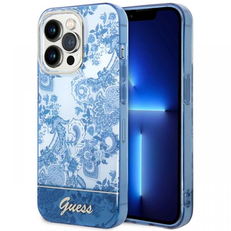 Guess Husa Porcelain Collection iPhone 14 Pro Maro Guess Husa Porcelain Collection iPhone 14 Pro Maro