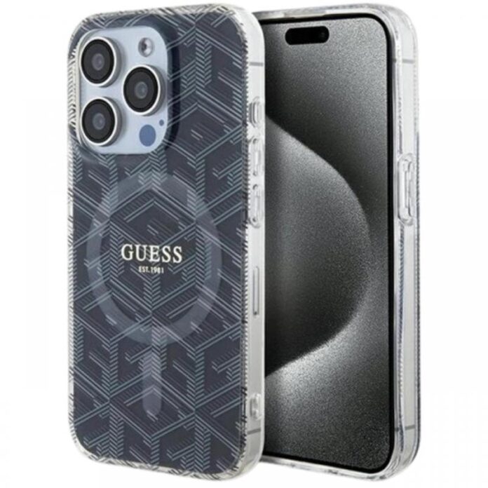 Guess Husa GCube MagSafe iPhone 15 Pro Roz