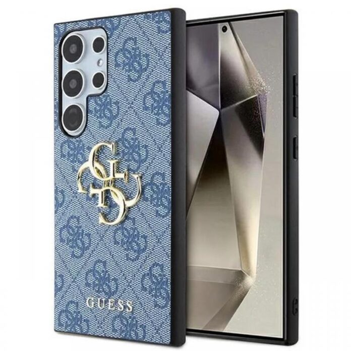 Guess Husa 4G Big Metal Logo Samsung Galaxy S24 Ultra Albastru Guess Husa 4G Big Metal Logo Samsung Galaxy S24 Ultra Albastru