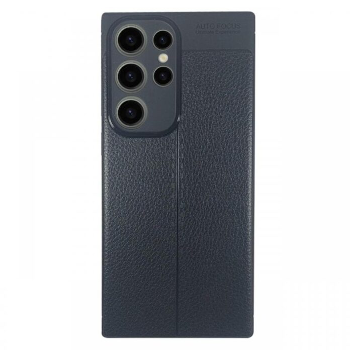 Devia Husa Leather Texture Shockproof Samsung Galaxy S23 Ultra Negru