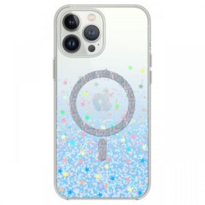 Devia Husa Shiny Series Original Design Magnetic iPhone 15 Pro Transparent / Albastru Devia Husa Shiny Series Original Design Magnetic iPhone 15 Pro Transparent / Albastru