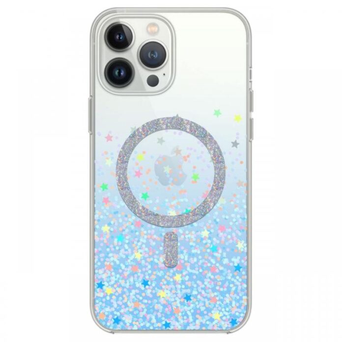 Devia Husa Shiny Series Original Design Magnetic iPhone 15 Pro Transparent / Albastru Devia Husa Shiny Series Original Design Magnetic iPhone 15 Pro Transparent / Albastru
