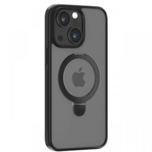 Devia Husa Delight Series Magnetic iPhone 15 cu suport Negru Devia Husa Delight Series Magnetic iPhone 15 cu suport Negru