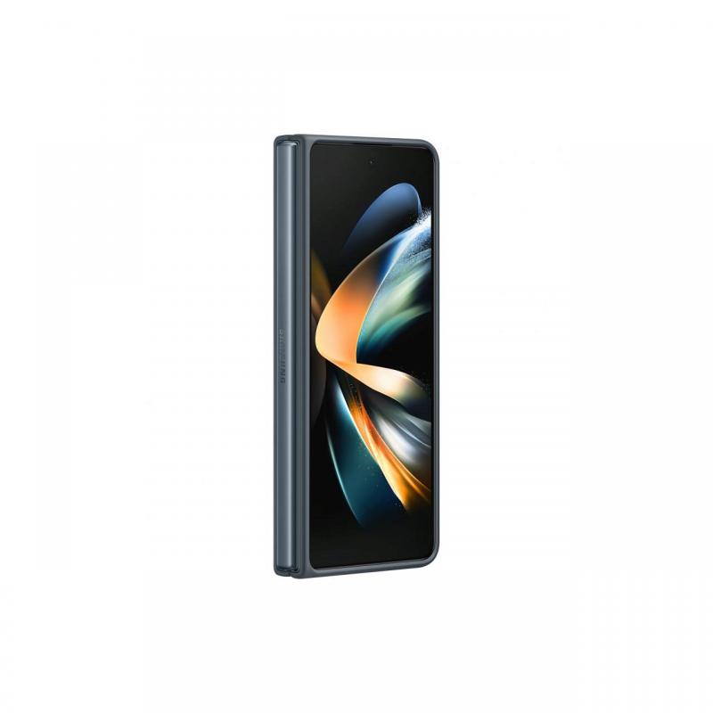 Husa Originala Samsung Galaxy Z Fold4 Leather Cover Graygreen Husa Originala Samsung Galaxy Z Fold4 Leather Cover Graygreen