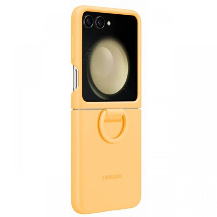 Samsung Husa Originala Silicone Cover cu inel Samsung Galaxy Z Flip5 Apricot Samsung Husa Originala Silicone Cover cu inel Samsung Galaxy Z Flip5 Apricot
