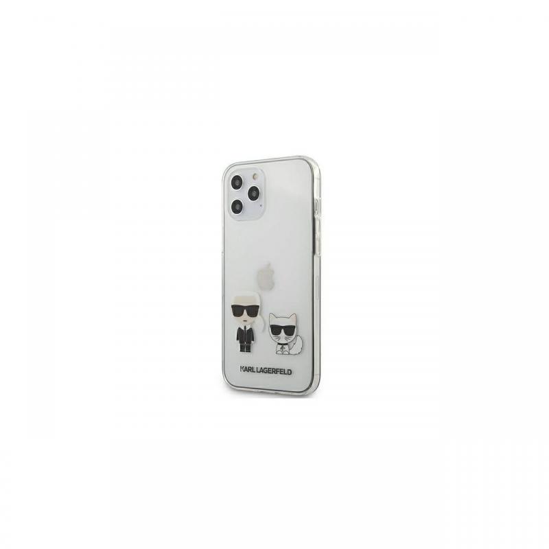 Husa iPhone 12 Pro Max Karl Lagerfeld Karl & Choupette Transparent Husa iPhone 12 Pro Max Karl Lagerfeld Karl & Choupette Transparent