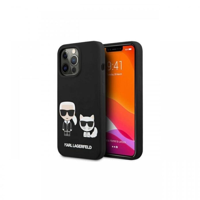 Husa iPhone 13 Pro Karl Lagerfeld Silicon Karl & Choupette Alb Husa iPhone 13 Pro Karl Lagerfeld Silicon Karl & Choupette Alb