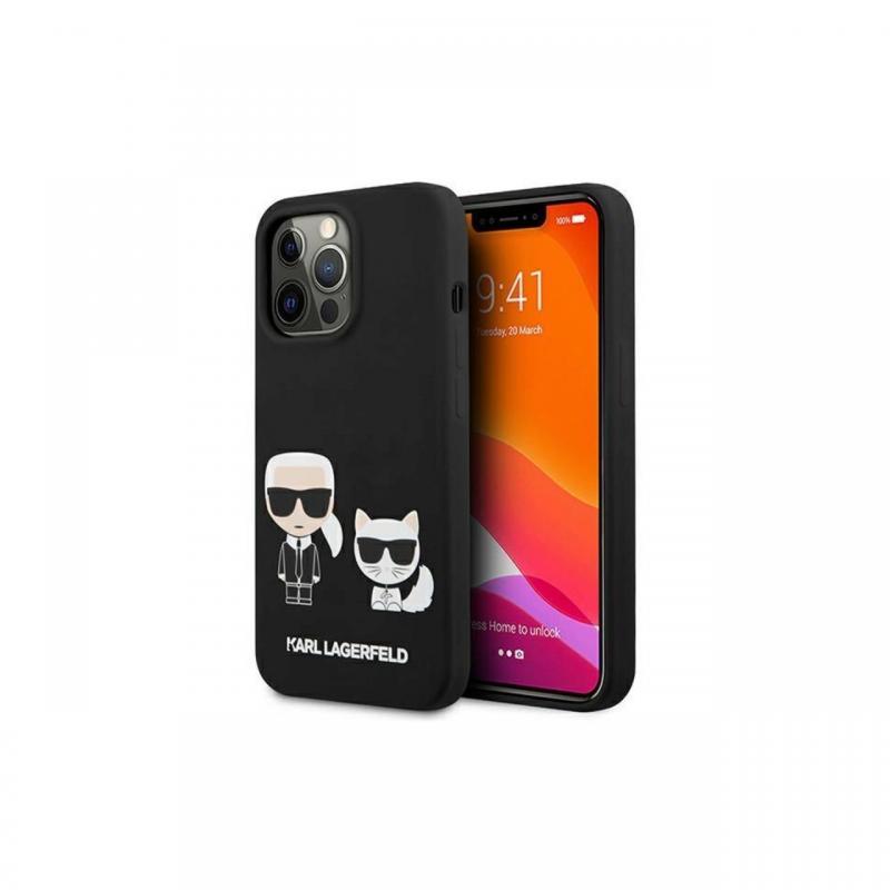 Husa iPhone 13 Pro Karl Lagerfeld Silicon Karl & Choupette Alb Husa iPhone 13 Pro Karl Lagerfeld Silicon Karl & Choupette Alb