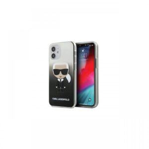Husa iPhone 12 Mini Karl Lagerfeld Gradient Ikonik Negru Husa iPhone 12 Mini Karl Lagerfeld Gradient Ikonik Negru
