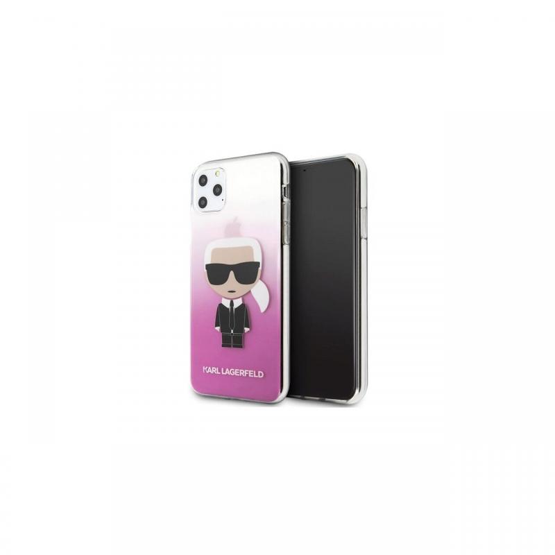 Husa iPhone 11 Pro Max Karl Lagerfeld Gradient Ikonik Roz Husa iPhone 11 Pro Max Karl Lagerfeld Gradient Ikonik Roz