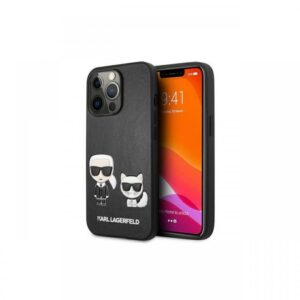 Husa iPhone 13 Pro Karl Lagerfeld Ikonik Karl & Choupette Negru Husa iPhone 13 Pro Karl Lagerfeld Ikonik Karl & Choupette Negru