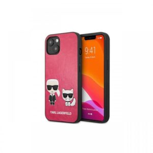 Husa iPhone 13 Karl Lagerfeld Ikonik Karl & Choupette Fuchsia Husa iPhone 13 Karl Lagerfeld Ikonik Karl & Choupette Fuchsia