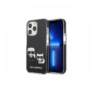 Husa iPhone 13 Pro Karl Lagerfeld Karl & Choupette Negru Husa iPhone 13 Pro Karl Lagerfeld Karl & Choupette Negru