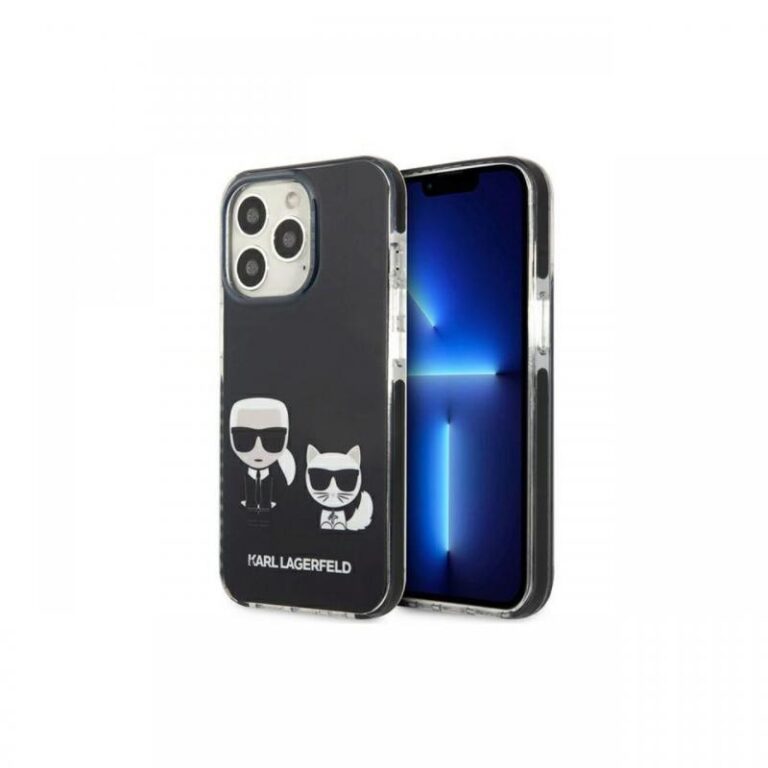 Husa iPhone 13 Pro Karl Lagerfeld Karl & Choupette Negru