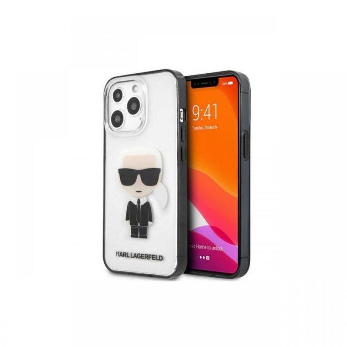 Husa iPhone 13 / 13 Pro Karl Lagerfeld Ikonik Karl Transparent