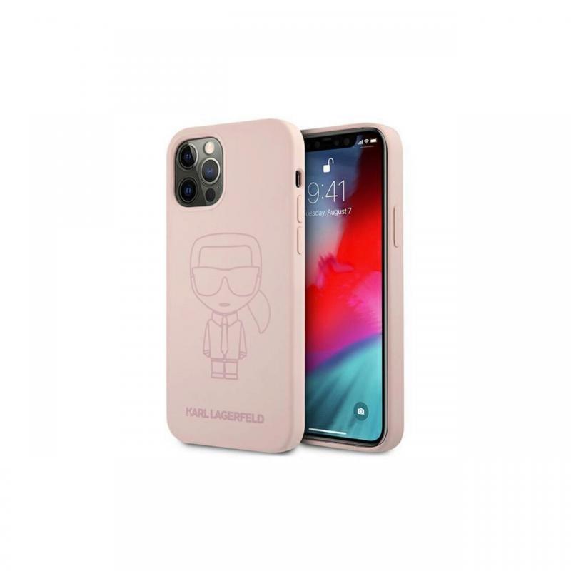 Husa iPhone 12 Pro Max Karl Lagerfeld Silicon Ikonik Outline Roz Husa iPhone 12 Pro Max Karl Lagerfeld Silicon Ikonik Outline Roz