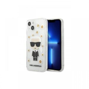 Husa iPhone 13 Karl Lagerfeld Ikonik Flower Transparent Husa iPhone 13 Karl Lagerfeld Ikonik Flower Transparent