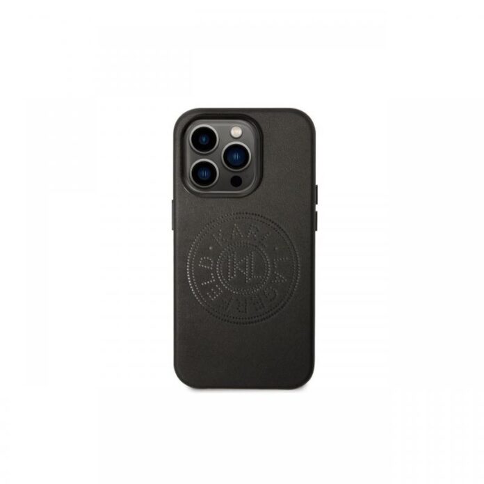 Husa iPhone 14 Pro Max Karl Lagerfeld PU Leather Perforated Logo Black Husa iPhone 14 Pro Max Karl Lagerfeld PU Leather Perforated Logo Black