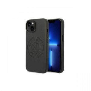 Husa iPhone 14 Plus Karl Lagerfeld PU Leather Perforated Logo Black Husa iPhone 14 Plus Karl Lagerfeld PU Leather Perforated Logo Black