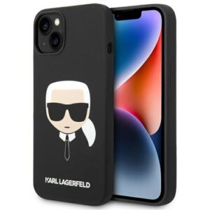 Karl Lagerfeld Husa MagSafe Liquid Silicone Karl Head iPhone 14 Roz Karl Lagerfeld Husa MagSafe Liquid Silicone Karl Head iPhone 14 Roz