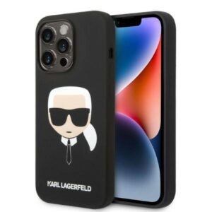 Karl Lagerfeld Husa MagSafe Liquid Silicone Karl Head iPhone 14 Pro Roz Karl Lagerfeld Husa MagSafe Liquid Silicone Karl Head iPhone 14 Pro Roz