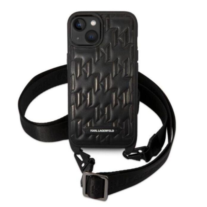 Karl Lagerfeld Husa Monogram Crossbody iPhone 14 Plus Negru Karl Lagerfeld Husa Monogram Crossbody iPhone 14 Plus Negru