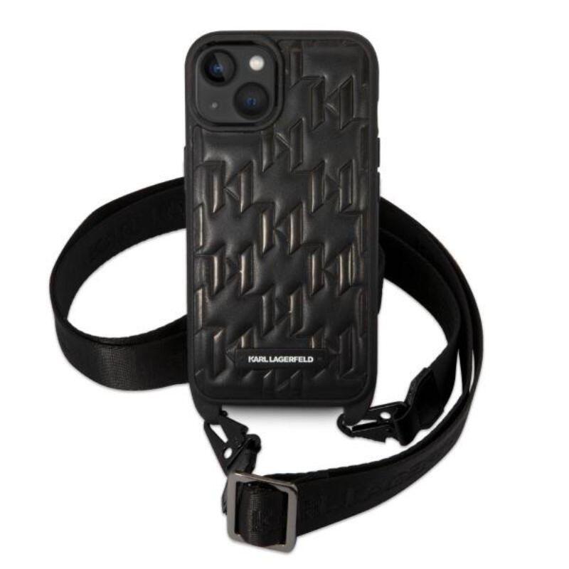 Karl Lagerfeld Husa Monogram Crossbody iPhone 14 Negru Karl Lagerfeld Husa Monogram Crossbody iPhone 14 Negru