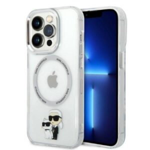 Karl Lagerfeld Husa MagSafe Karl & Choupette iPhone 14 Pro Transparent Karl Lagerfeld Husa MagSafe Karl & Choupette iPhone 14 Pro Transparent